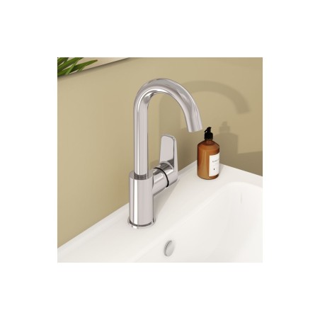 VitrA Flow Soft Swivel Basin Mixer - Chrome | Bathroom Taps