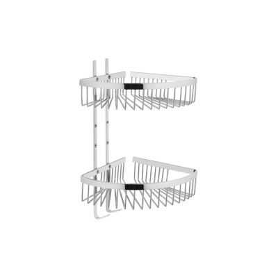 VitrA Root Double Sponge Basket - Chrome | Bathroom Accessor