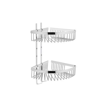VitrA Root Double Sponge Basket - Chrome | Bathroom Accessor