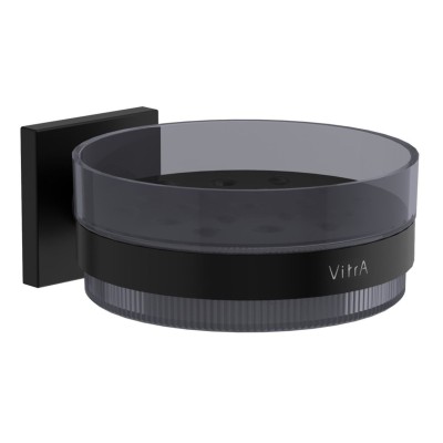 VitrA Root Soap Dish - Matt Black | Bathroom Accessories | B