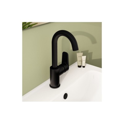 VitrA Flow Soft Swivel Basin Mixer - Matt Black | Bathroom T 2