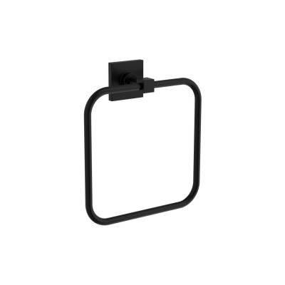 VitrA Root Square Towel Loop - Matt Black | Bathroom Accesso