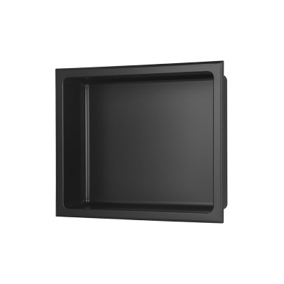 305x360mm Bathroom Niche - Matt Black | Bathroom Accessories