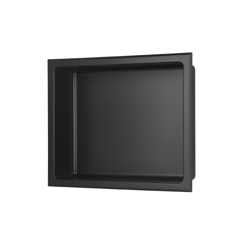 305x360mm Bathroom Niche - Matt Black | Bathroom Accessories