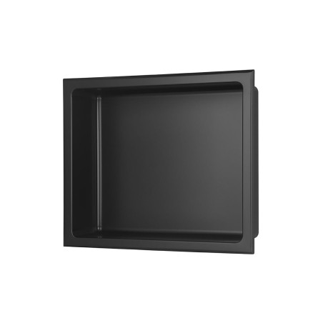 305x360mm Bathroom Niche - Matt Black | Bathroom Accessories
