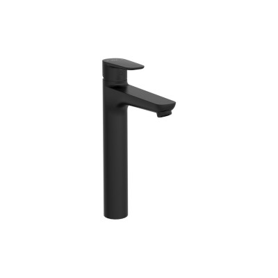 VitrA Flow Soft Tall Basin Mixer - Matt Black | Bathroom Tap