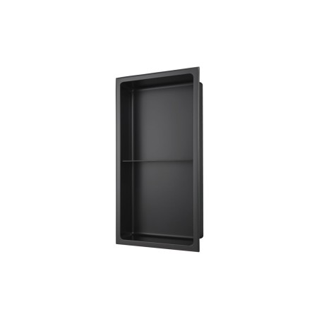 610x305mm Bathroom Niche - Matt Black | Bathroom Accessories