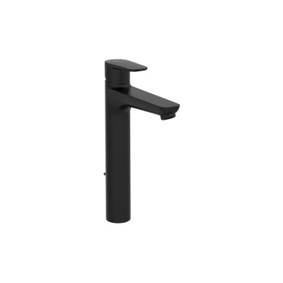 VitrA Flow Soft Tall Basin Mixer w/Waste Lever - Matt Black