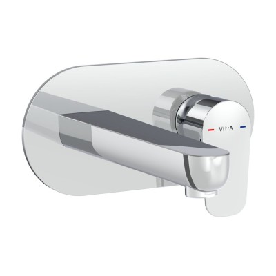 VitrA Flow Soft Wall Mounted Basin Mixer - Chrome | Bathroom