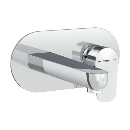 VitrA Flow Soft Wall Mounted Basin Mixer - Chrome | Bathroom