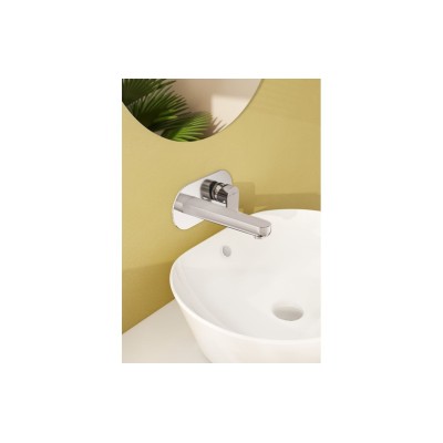 VitrA Flow Soft Wall Mounted Basin Mixer - Chrome | Bathroom 2
