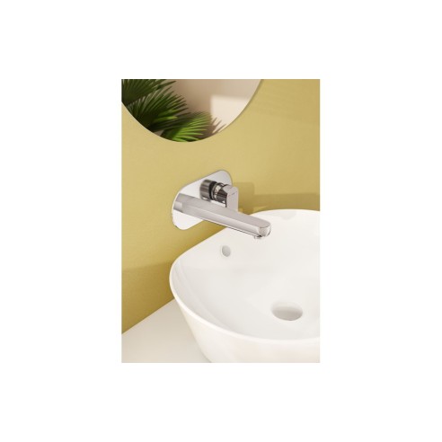 VitrA Flow Soft Wall Mounted Basin Mixer - Chrome | Bathroom