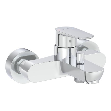 VitrA Flow Soft Wall Mounted Bath/Shower Mixer - Chrome | Ba