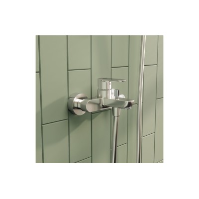 VitrA Flow Soft Wall Mounted Bath/Shower Mixer - Chrome | Ba 2