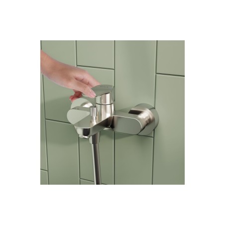 VitrA Flow Soft Wall Mounted Bath/Shower Mixer - Chrome | Ba