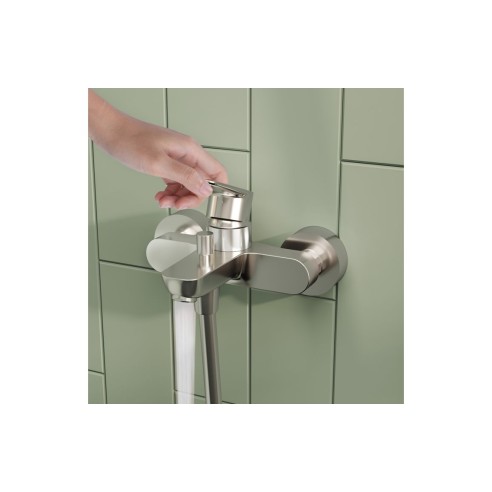 VitrA Flow Soft Wall Mounted Bath/Shower Mixer - Chrome | Ba