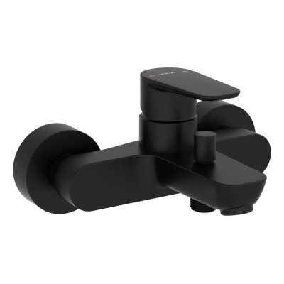 VitrA Flow Soft Wall Mounted Bath/Shower Mixer - Matt Black