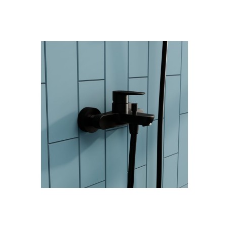 VitrA Flow Soft Wall Mounted Bath/Shower Mixer - Matt Black