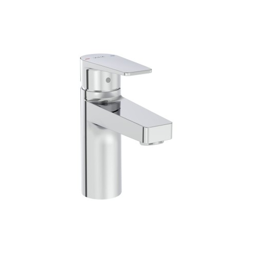 VitrA Flow Square Basin Mixer - Chrome | Bathroom Taps | Bat