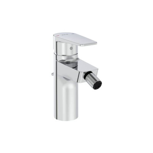 VitrA Flow Square Bidet Mixer - Chrome | Bathroom Taps | Bat