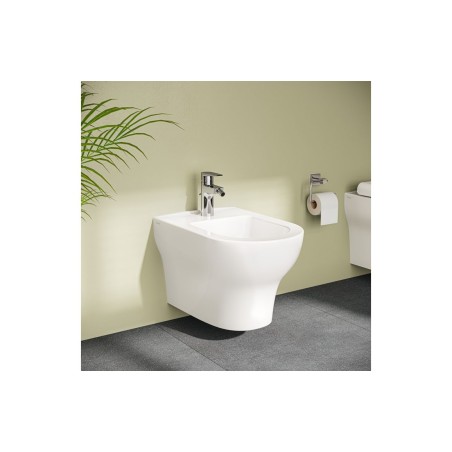 VitrA Flow Square Bidet Mixer - Chrome | Bathroom Taps | Bat