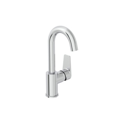 VitrA Flow Square Swivel Basin Mixer - Chrome | Bathroom Tap