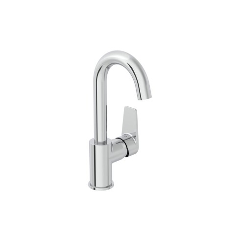 VitrA Flow Square Swivel Basin Mixer - Chrome | Bathroom Tap