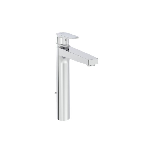 VitrA Flow Square Tall Basin Mixer w/Waste Lever - Chrome |
