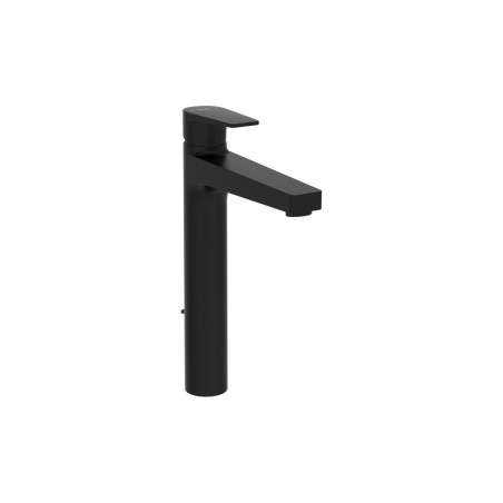 VitrA Flow Square Tall Basin Mixer w/Waste Lever - Matt Blac