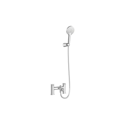 VitrA Minimax S 2-Hole Bath/Shower Mixer - Chrome | Bathroom