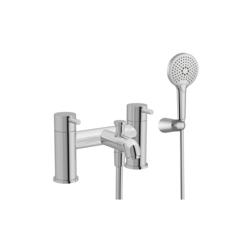 VitrA Minimax S 2-Hole Bath/Shower Mixer - Chrome | Bathroom