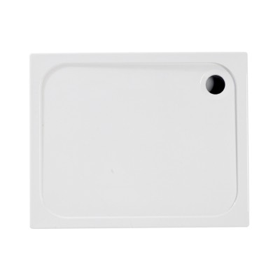 45mm Low Profile 1200x760mm Rectangular Tray & Waste - White