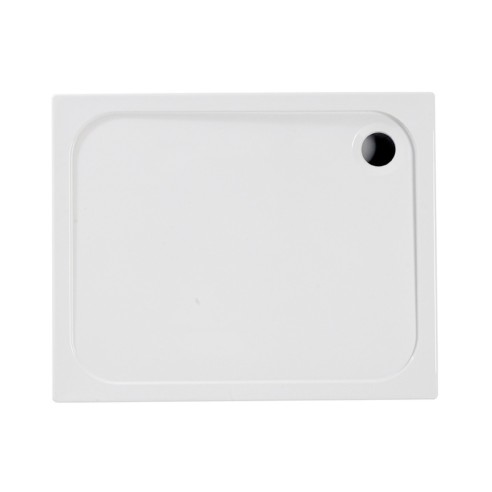 45mm Low Profile 1600x900mm Rectangular Tray & Waste - White