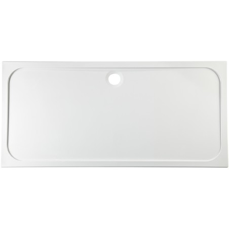 45mm Low Profile 1700x900mm Rectangular Tray & Waste - White