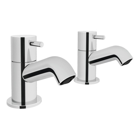 VitrA Minimax S Bath Pillar Taps- Chrome | Bathroom Taps | B