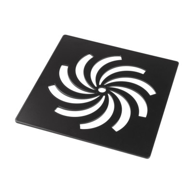 Ultra-Slim Tray Waste Cover - Matt Black | Shower Trays | Ba