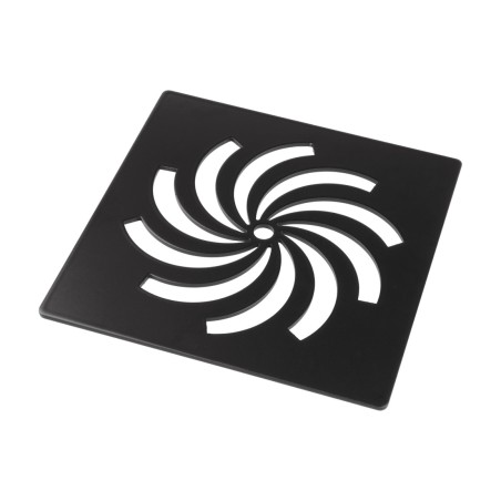 Ultra-Slim Tray Waste Cover - Matt Black | Shower Trays | Ba