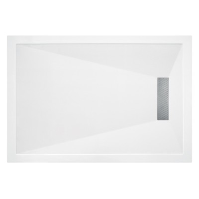 25mm Linear 1700x700mm Slim Rectangular Tray & Waste | Showe