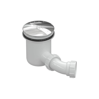 Low Profile Tray Waste & Cover - Chrome | Shower Trays | Bat