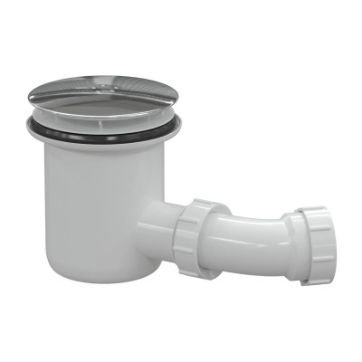 Low Profile Tray Waste & Cover - Chrome | Shower Trays | Bat 2