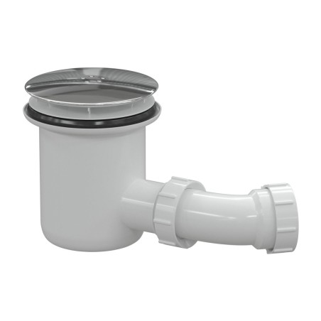 Low Profile Tray Waste & Cover - Chrome | Shower Trays | Bat