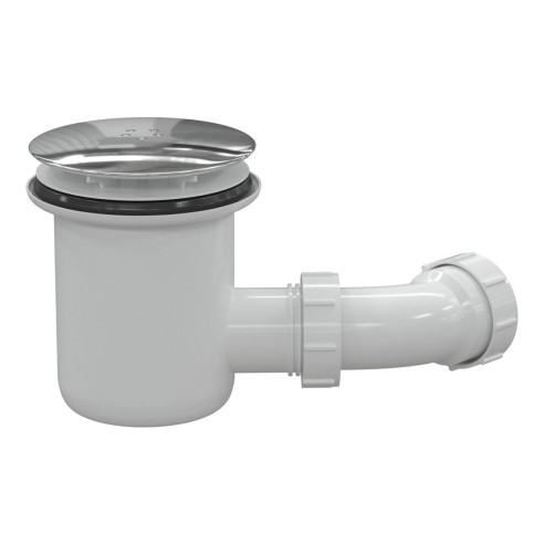 Low Profile Tray Waste & Cover - Chrome | Shower Trays | Bat