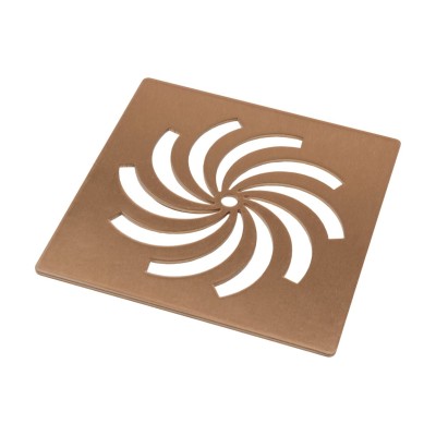 Ultra-Slim Tray Waste Cover - Brushed Bronze | Shower Trays