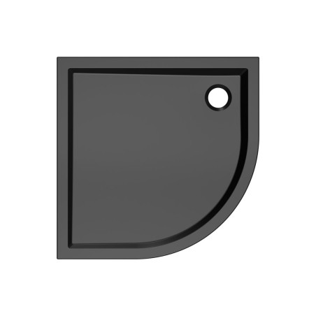 40mm Low Profile 800mm Quadrant Tray & Waste - Matt Black |