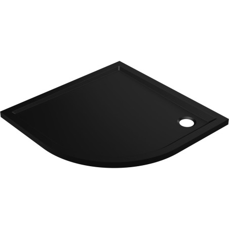 40mm Low Profile 900mm Quadrant Tray & Waste - Matt Black |