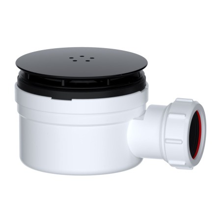 40mm Low Profile 900mm Quadrant Tray & Waste - Matt Black |