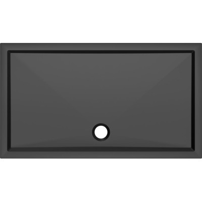 40mm Low Profile 1400x800mm Rectangular Tray & Waste - Matt 2