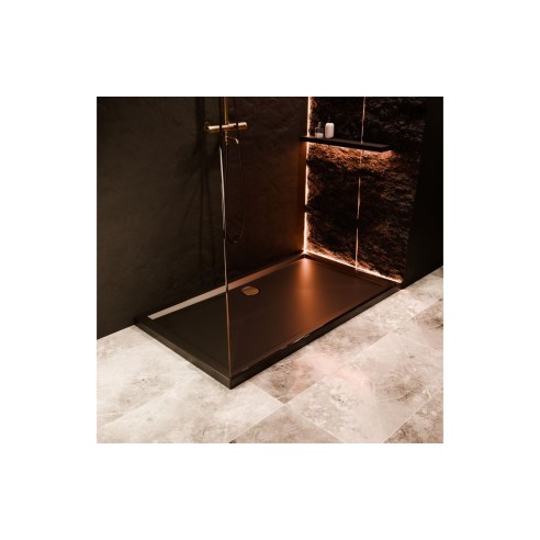 40mm Low Profile 1400x800mm Rectangular Tray & Waste - Matt