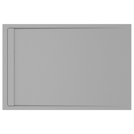 30mm Slate 1400x800mm Rectangular Tray & Waste - Grey | Show