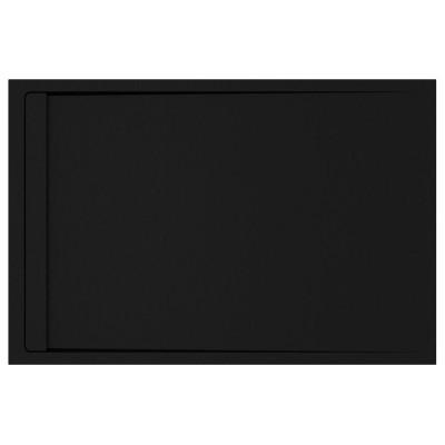 30mm Slate 1200x800mm Rectangular Tray & Waste - Black | Sho 2